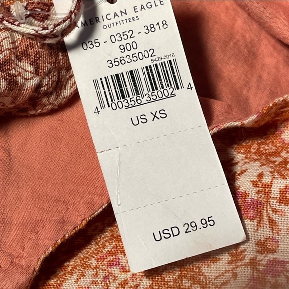 New American Eagle Floral Crop Tank Top XS New NWT New with Tags - Picture 6 of 13